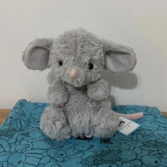 Jellycat Yummyy Mouse Soft Plush Toy Gray Stuffed Animal Toy Gift BNWT - Picture 2 of 4